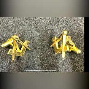 Vintage Anson Masonic Square and Compass cufflinks